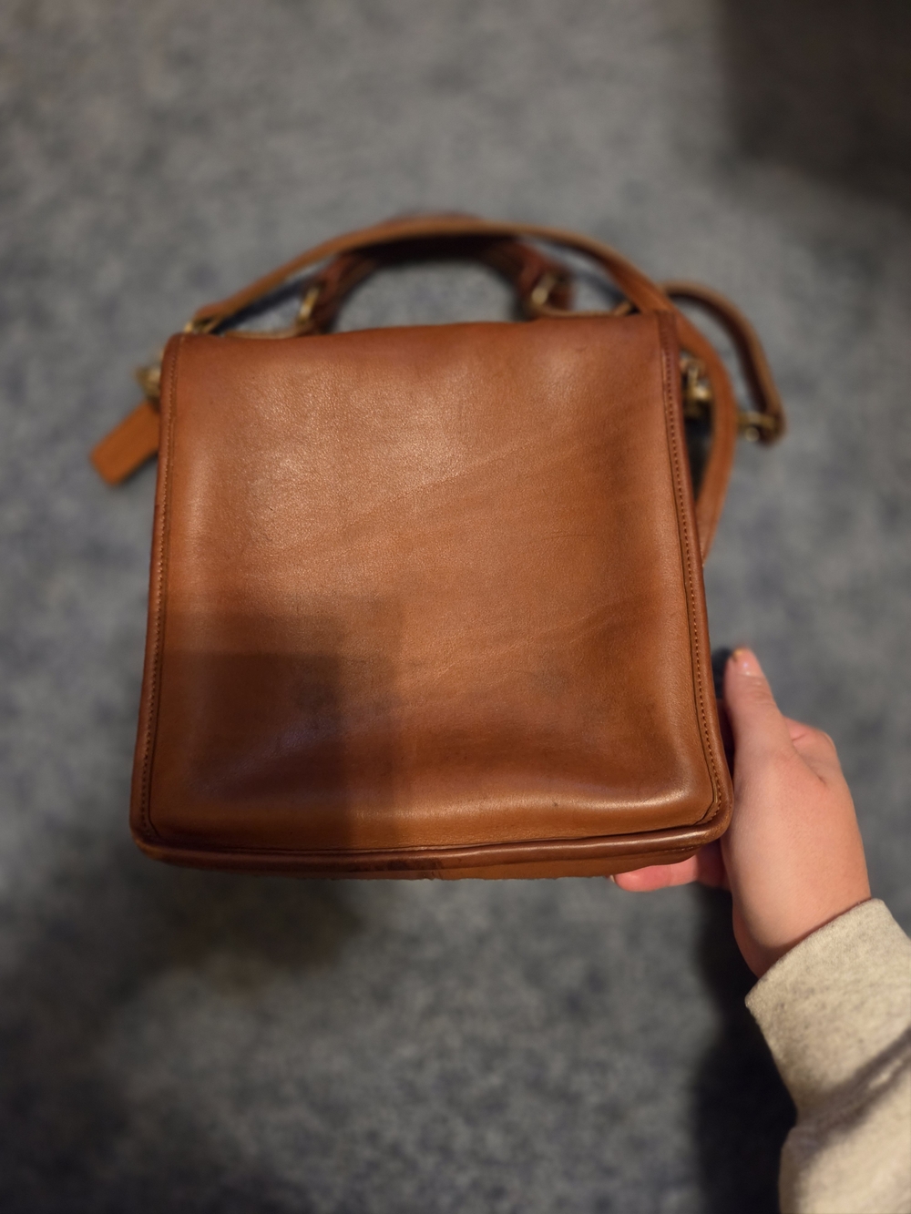 Vintage Coach Station Bag In Btitish Tan - Picture 6 of 6